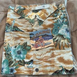 Joe Kealoha by Reyn Spooner Tropical Hawaiian Shirt  Size XL sailboats&flowers